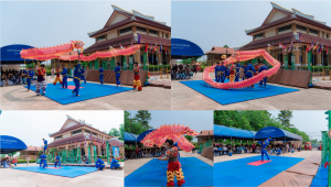 BIỂU DIỄN VĂN HÓA MÚA LÂN SƯ RỒNG, VOVINAM TẠI KHU DI TÍCH CHỦ TỊCH HỒ CHÍ MINH UDON THANI THÁI LAN