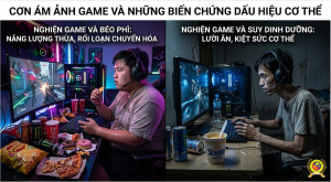 Cơ thể con thay đổi do nghiện game