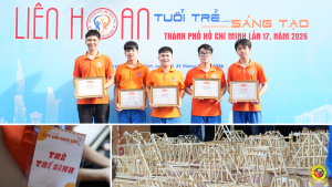 Các em đạt giải tại Cuộc thi thiết Kết Cấu Chịu Lực
