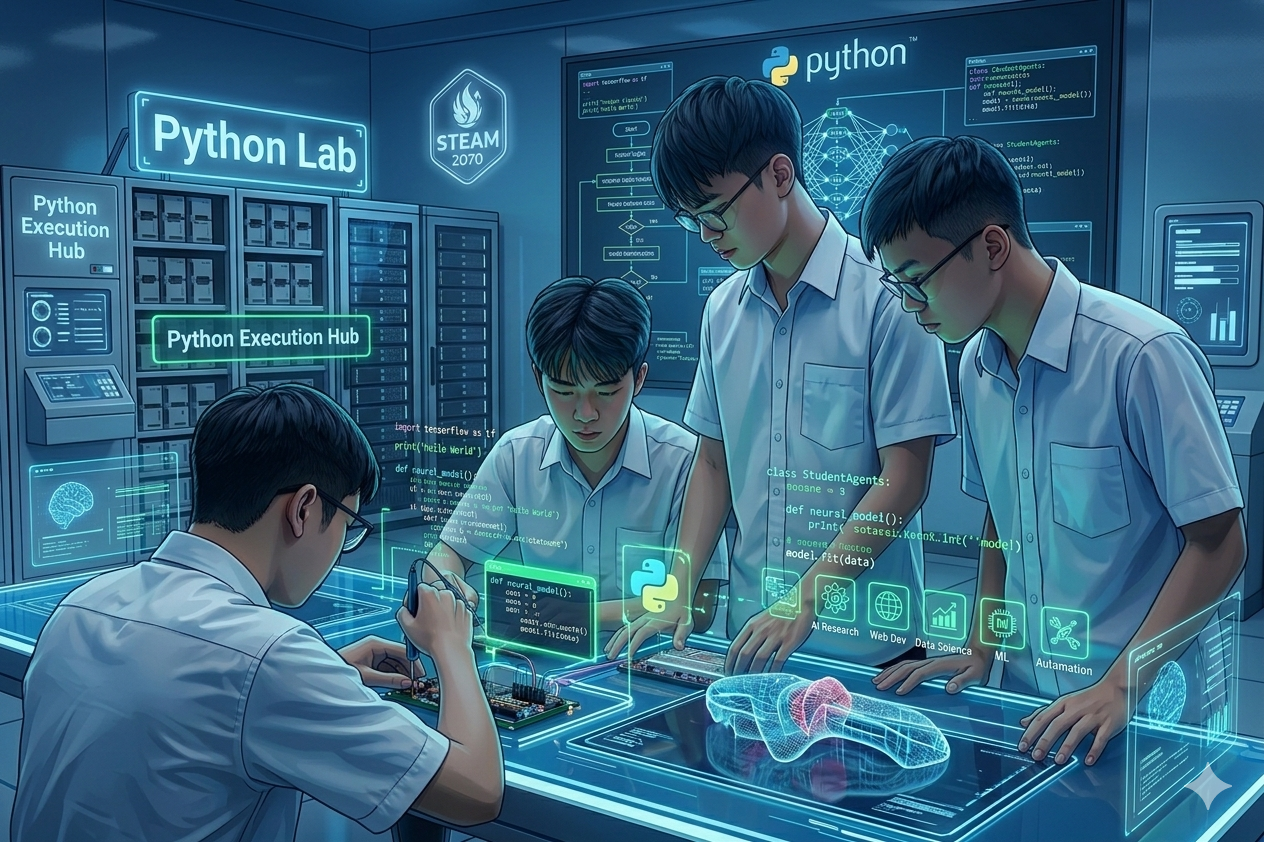 Học lập trình Python thực chiến: Vũ khí của thế hệ "Chiến binh số"