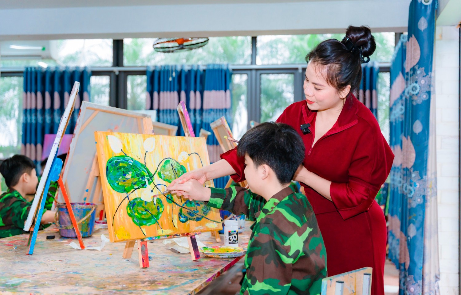 Hình ảnh học viên tham gia ngoại khoá