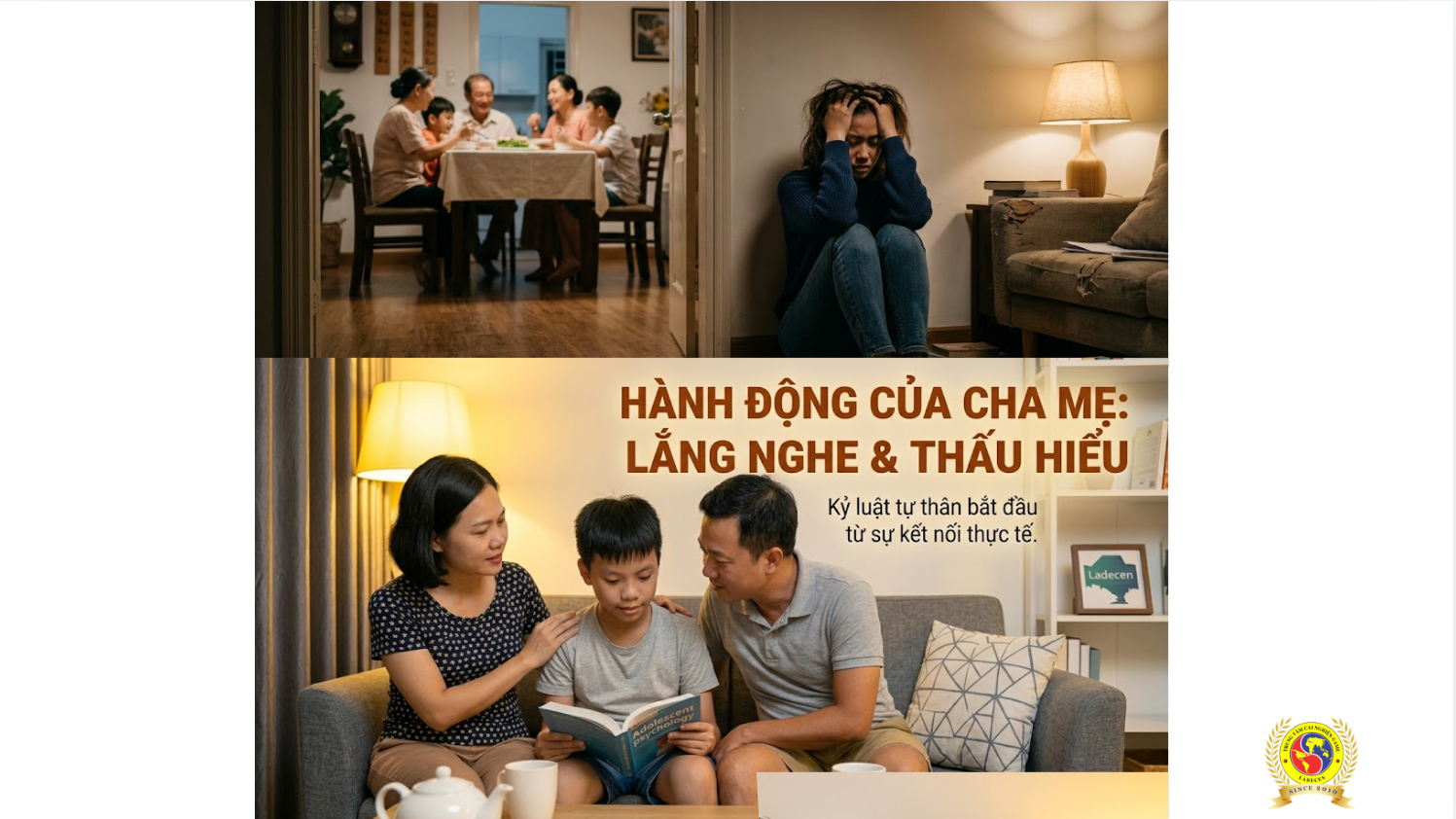 Lắng nghe và thấu hiểu con cái