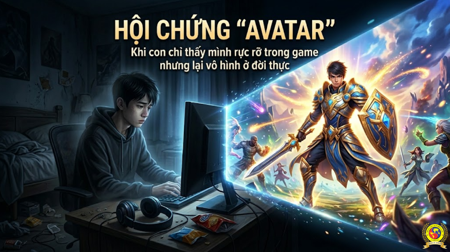 Thế giới ảo mà con đang sống thực chất là nổi khao khát được rực rỡ ở ngoài đời thực