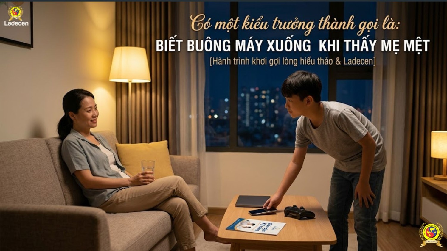 Con dần trưởng thành hơn trong suy nghĩ sau thời gian học hỏi tại Ladecen