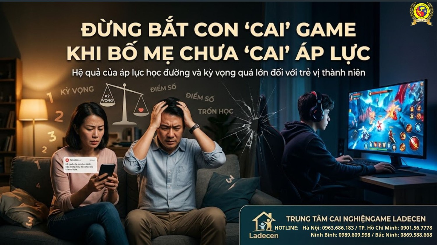 Hệ quả của áp lực học đường và kì vọng quá lớn của ba mẹ áp đặt lên con trẻ