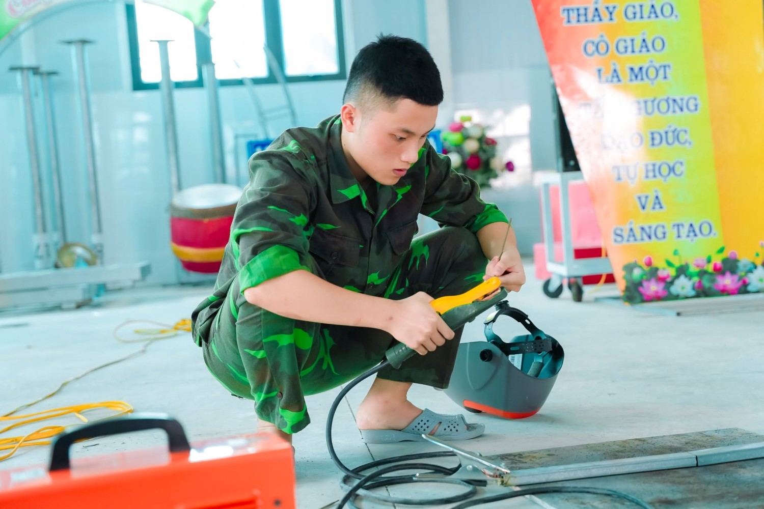 Hoạt động rèn kỹ năng thực tế tại trung tâm Ladecen